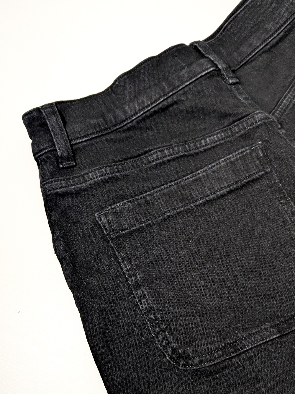 Madewell The High-Rise Sailor Short, Black Denim, Size 27, Nautical Style - Picture 8 of 13